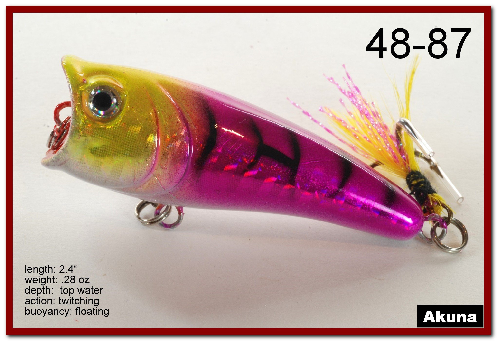 トップウォーター ルアーセット Amazon.co.jp: WQADPJ 回転しっぽ付きの5pcs /ロットとてつもない大